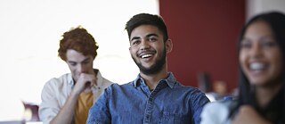 Student in classroom