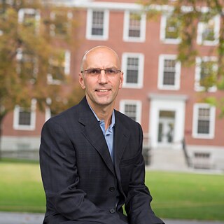 A man's portrait at Harvard University