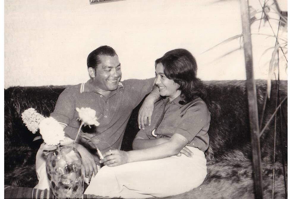 Prababka Rozália s manželom Emilom. Sedemdesiate roky.