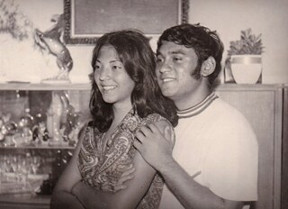 Young couple. Dedo Fero s babkou Evou.