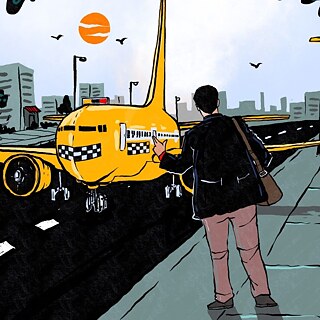 Aufbrechen und Ankommen launch event square