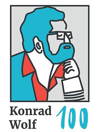 Graphic of a man in profile with the number 100