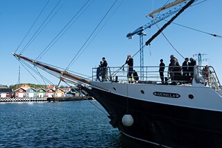 Schüler auf der T/S Gunilla