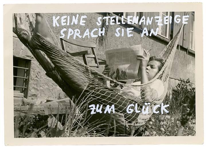 No job advertisement appealed to her. Fortunately!