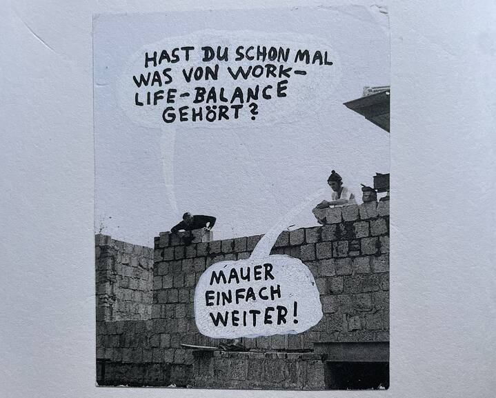 Have you ever heard of work-life balance? Just keep building the wall!