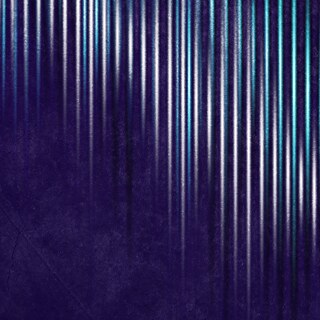 Banner blue neon and sound waves background Music AMT