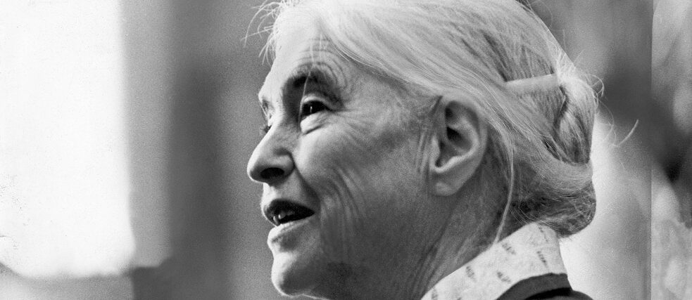 Anna Seghers – a portrait photograph, around 1975.