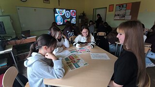 Uczniowie i uczennice podczas warsztatów Przeworsk