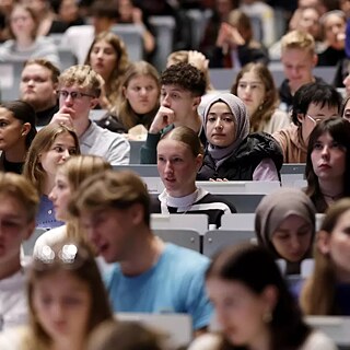 Studierende im Audimax