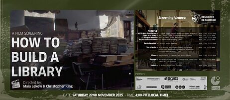 Film Screening : 21.11.2025-22.11.2025, How to Build a Library by Maia Lekow and Christopher King