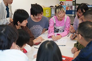 Discussion during the workshop “How Do We ‘Divide Money’ in Collective Work?” 