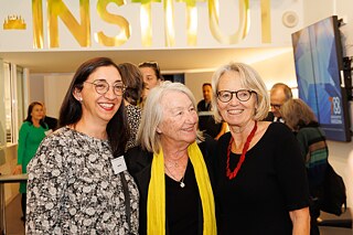 Ankunft von Montserrat Fortuny-Rius, Annemie Becker, Monika Klose