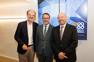 Ankunft von Joachim Bernauer, Josep Rius und Elmar Jakobs