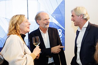 Ankunft: Gesche Joost, Joachim Bernauer, Michael Röhrig