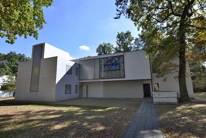 Dessau. Haus Moholy-Nagy/Feininger, Meisterhaussiedlung, Ebertallee, Dessau, Sachsen-Anhalt, Deutschland
