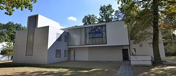 Dessau. Haus Moholy-Nagy/Feininger, Meisterhaussiedlung, Ebertallee, Dessau, Sachsen-Anhalt, Deutschland