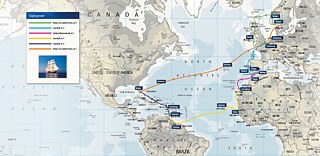 Segelroute im Schuljahr 2024/25