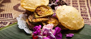 Food served at Hindu households during Durga Puja
