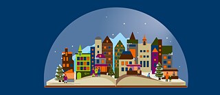 Grafisches-Motiv-Schneekugel