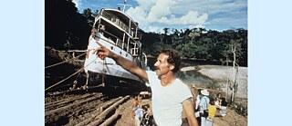 Werner Herzog während der Dreharbeiten zu seinem Film "Fitzcarraldo"