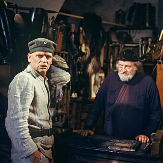 Klaus Kinski (Woyzeck) in einer Szene des Films "Woyzeck" von Werner Herzog