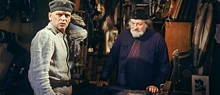 Klaus Kinski (Woyzeck) in einer Szene des Films "Woyzeck" von Werner Herzog