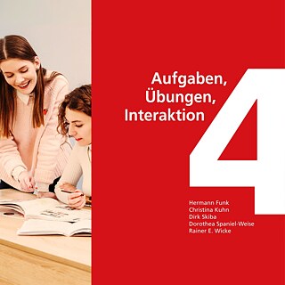 Buchcover DLL 4 und eine Unterrichtsszene.