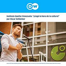 banner de la entrevista realizada al Dr. Thomas Schaumberg director del Goethe-institut Venezuela 