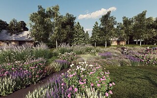 Zahrada života, který byl založen organizací ukrajinských vdov, bylo již vysazeno více než deset tisíc rostlin