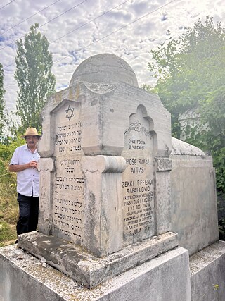 Alter Jüdischer Friedhof Grab Zeki Efendi Eli Tauber
