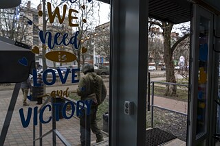 Kaviareň v centre Kramatorska