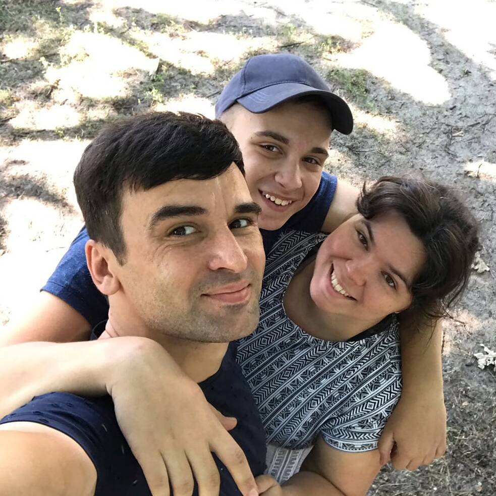 Tetiana a Denys mají syna Jaroslava