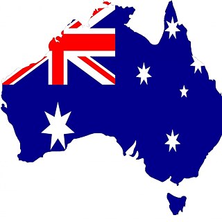 Kombination aus Flagge und Landkarte