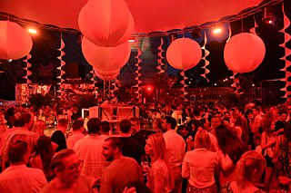 Guests at the summer party at P1 Munich