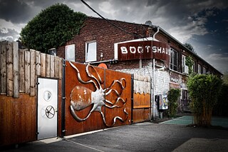 Entrance to the Bootshaus club in the Deutz district of Cologne