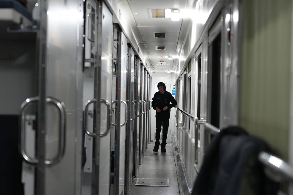 Vagon nezlomnosti ve městě Brovary, Kyjivská oblast.