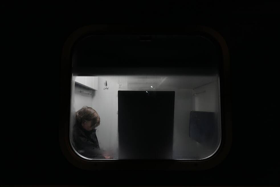 Vagon nezlomnosti ve městě Brovary, Kyjivská oblast.