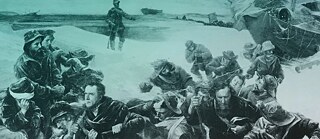 Detail of the painting "Abandoning the Vessel" by Julius Payer on the book cover