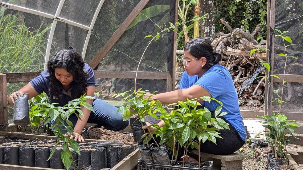 V Casa La Siguata vytvorili záhradu. Účastníčky pracujú s pôdou ako súčasť procesu liečenia.