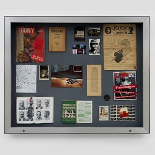 James Gregory Atkinson, Zeitfenster Mommie Mabel (‘Brown Baby Plan’ Programm), 2025. Photo by GRAYSC.DE. Courtesy of the artist and Galerie Thomas Schulte.