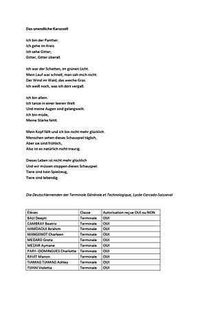 2. Platz Lycée Carcado-Saisseval T