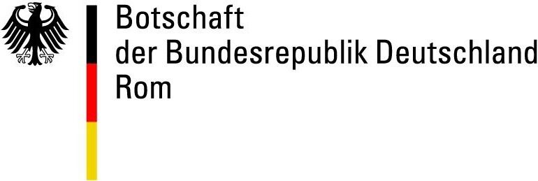Logo der deutschen Botschaft Rom auf Deutsch