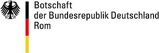 Logo der deutschen Botschaft Rom auf Deutsch