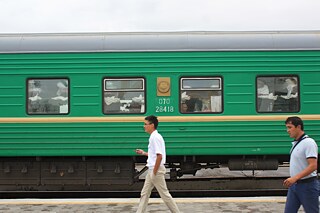 Zug Bischkek-Moskau. 