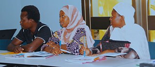 Studierende im Deutschunterricht am Goethe-Institut in Ouagadougou