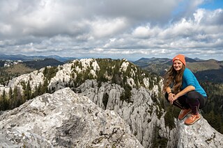 Viktorka Rys auf ihren Reisen.