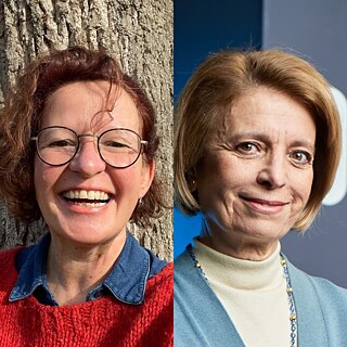 Porträts Margit Auer (links) und Isabel Alçada (rechts) q