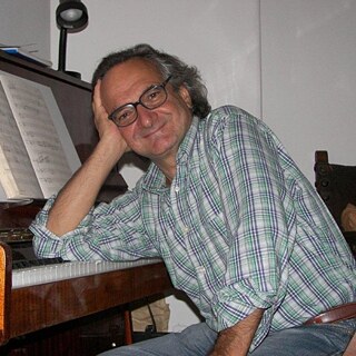 Luca Lombardi am Klavier