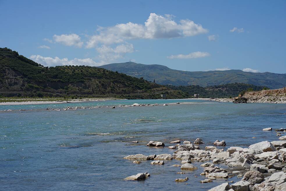 Die Vjosa, Europas letzter Wildfluss, im Jahr 2021