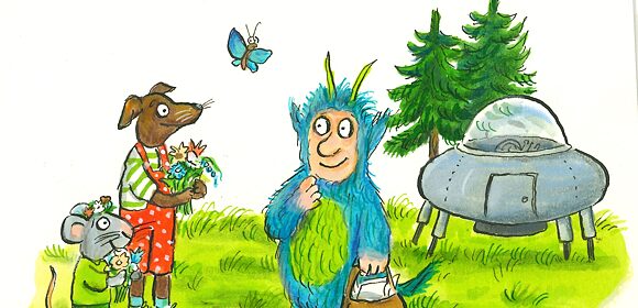 Wuschel auf der Erde